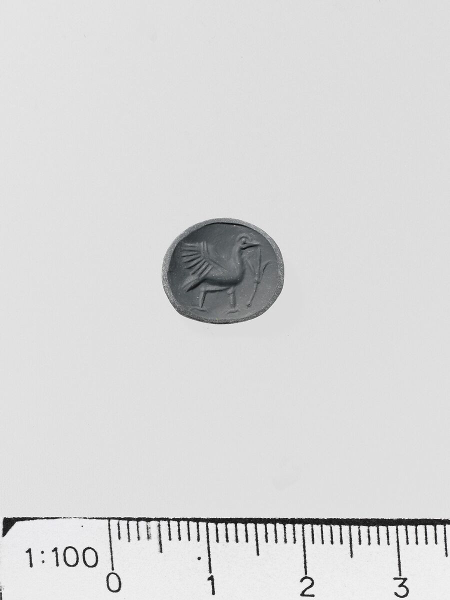 Jasper lentoid seal, Jasper, Minoan