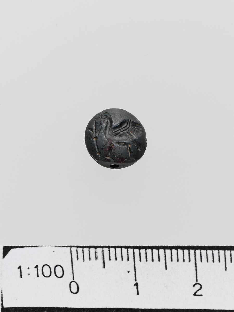 Jasper lentoid seal, Jasper, Minoan 