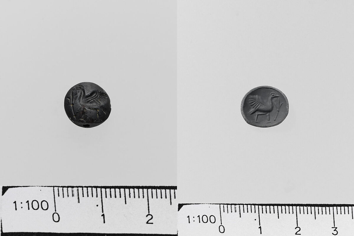 Jasper lentoid seal, Jasper, Minoan