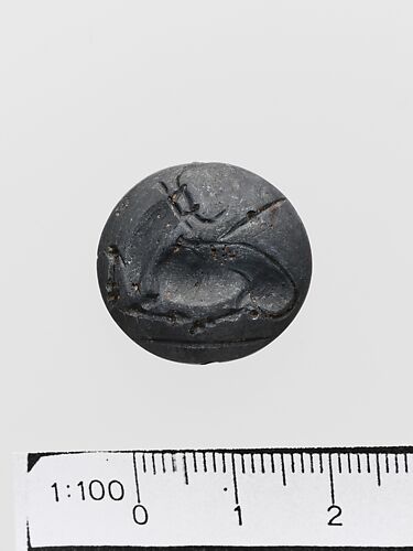 Haematite lentoid seal