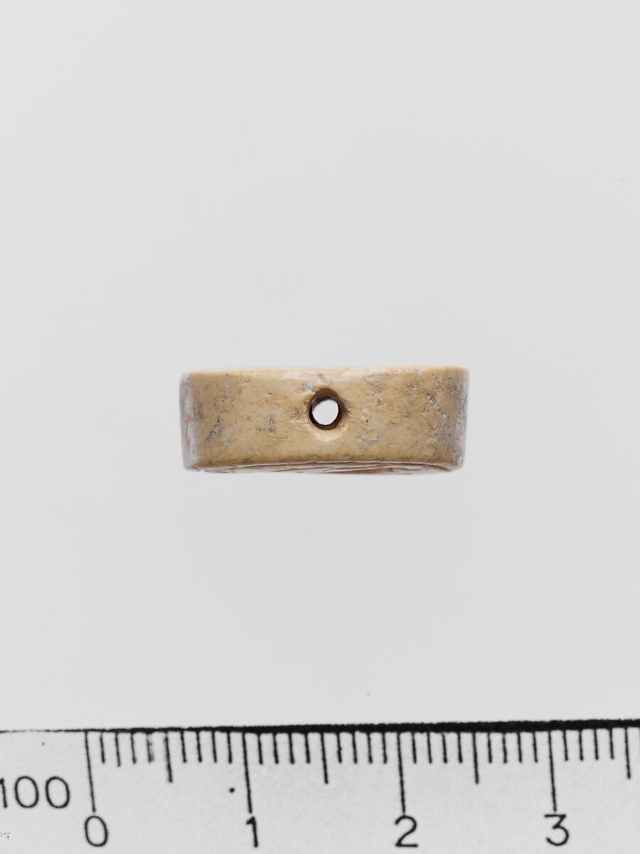 Ivory elliptical-shaped seal, Bone, Minoan