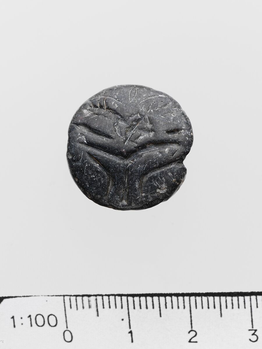 Steatite lentoid seal, Steatite, Mycenaean 