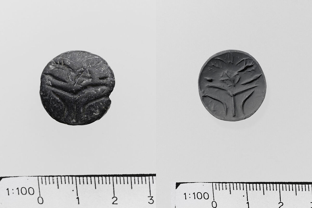 Steatite lentoid seal, Steatite, Mycenaean