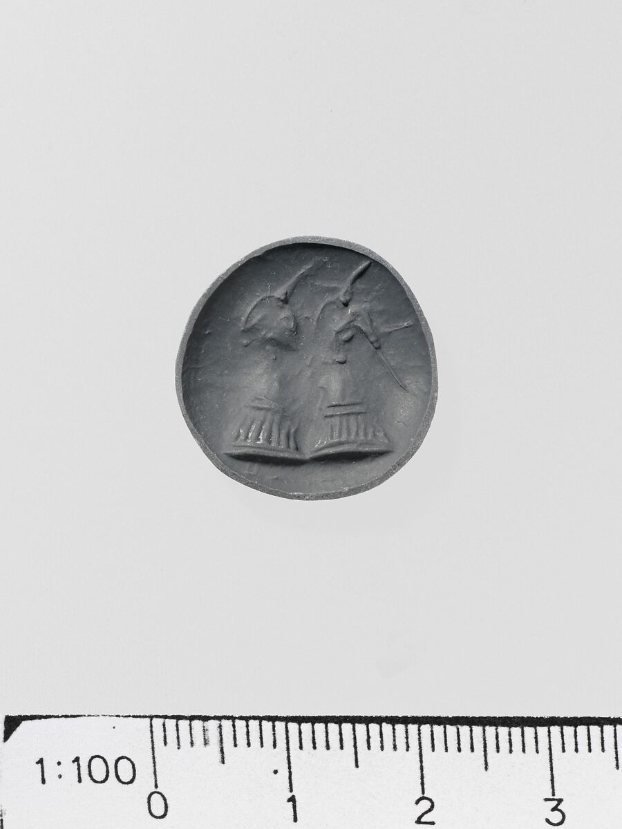 Steatite lentoid seal, Steatite, Minoan