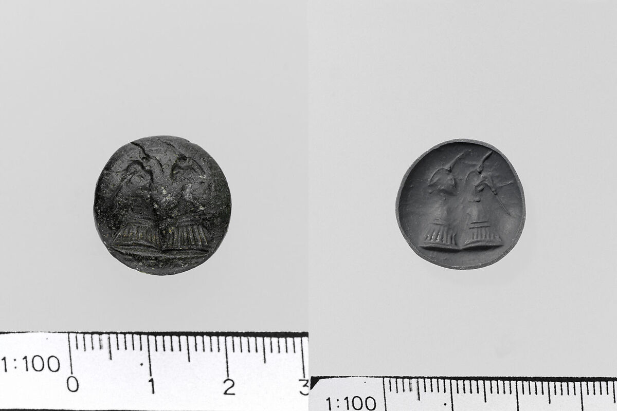 Steatite lentoid seal, Steatite, Minoan