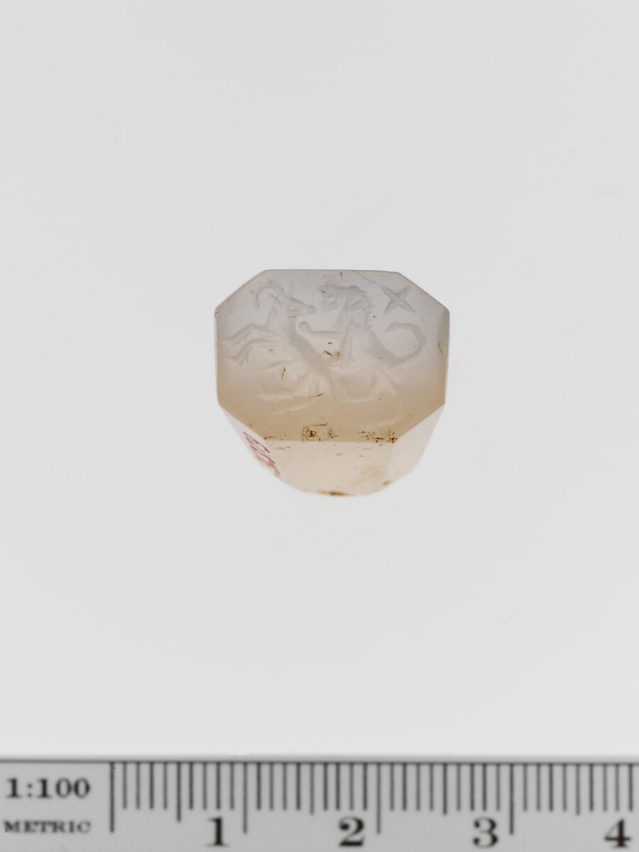 Chalcedony eight-sided cone, Chalcedony, Greek 