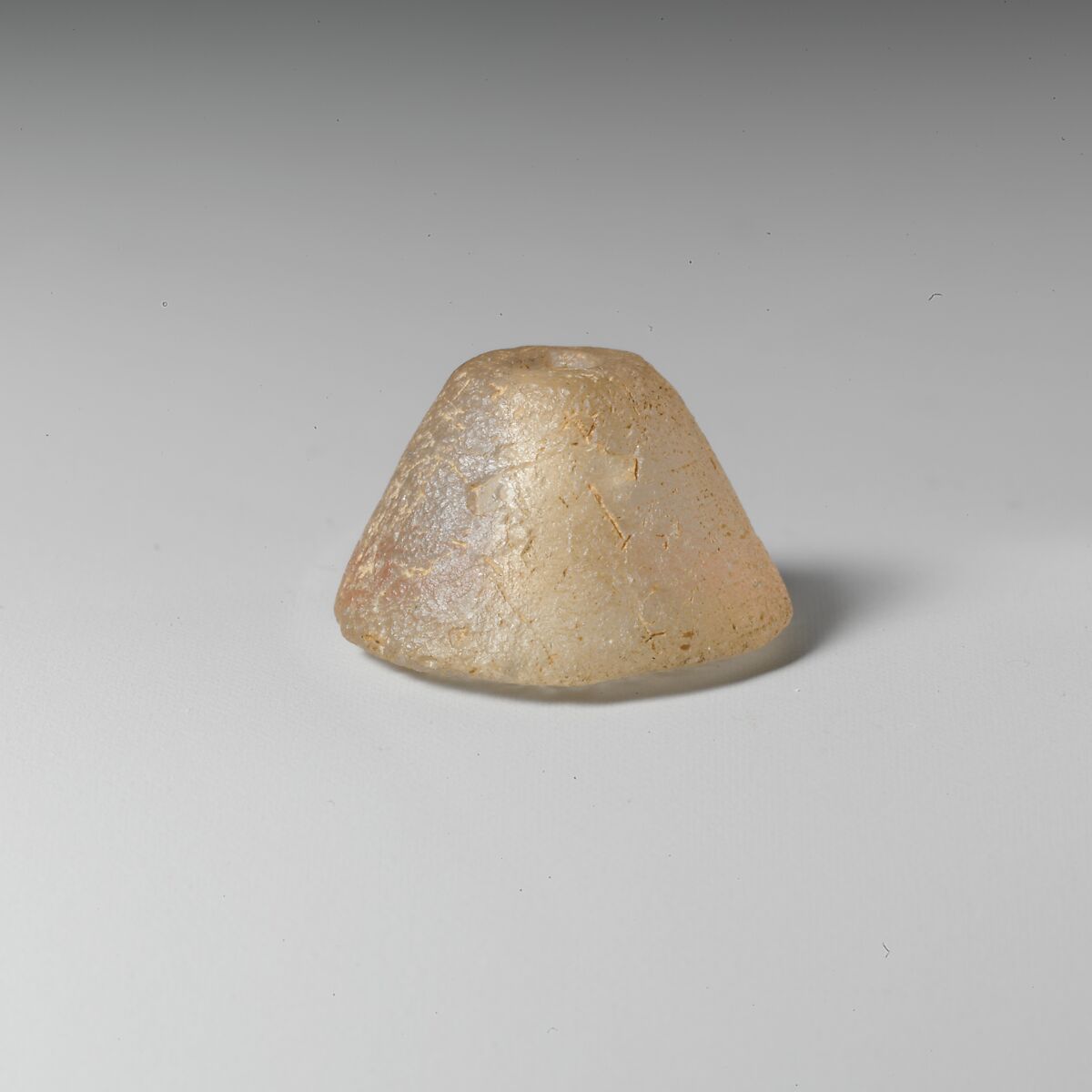 Rock crystal spindle whorl, Rock crystal, Minoan 