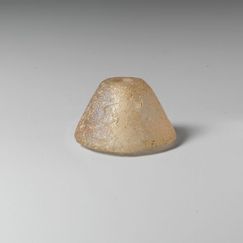 Rock crystal spindle whorl