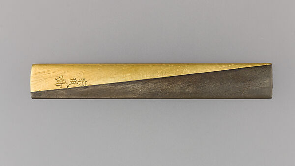 Knife Handle (Kozuka), Copper-silver alloy (shibuichi), copper-gold alloy (shakudō), gold, Japanese