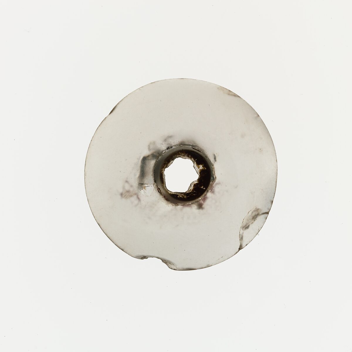 Rock crystal spindle whorl, Rock crystal, Minoan 