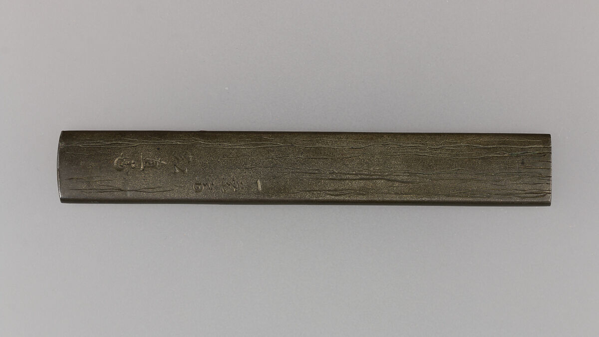 Knife Handle (Kozuka), Ichiyosai Hironao (Japanese, died ca. 1825–50), Copper-silver alloy (shibuichi), gold, silver, Japanese