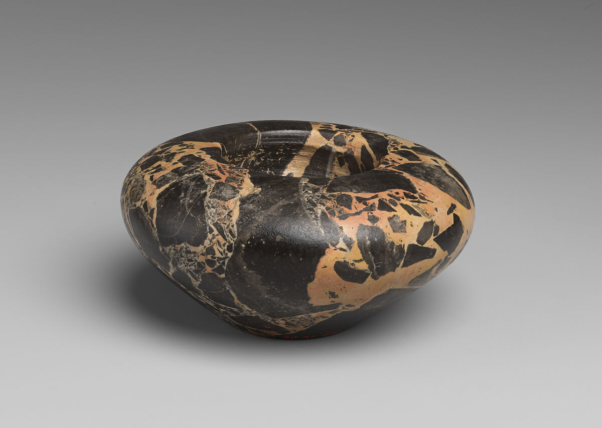 Breccia bird's-nest bowl, Marble, Breccia, Minoan