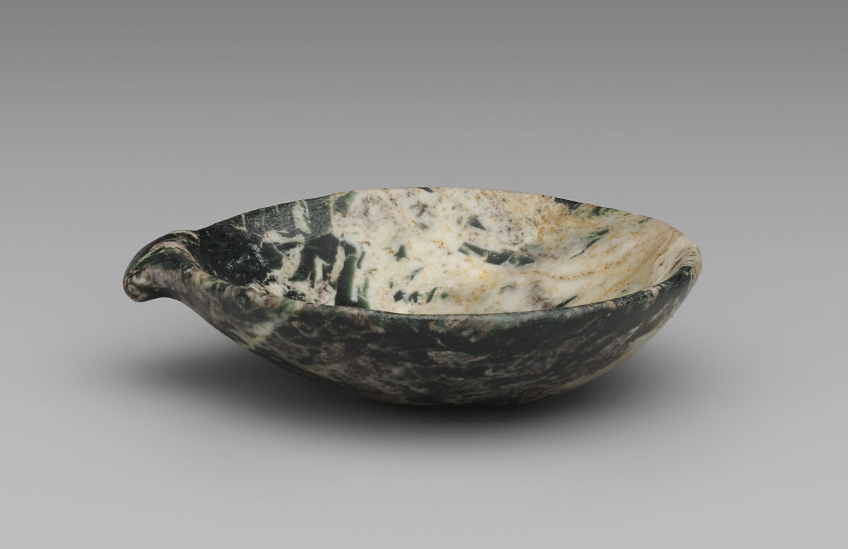 Marble spouted dish, Marble, Minoan