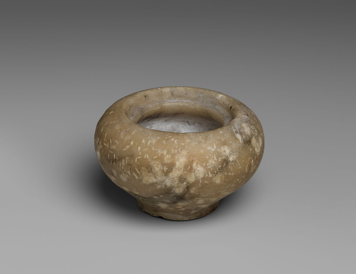 Marble bird's-nest bowl, Marble, Minoan