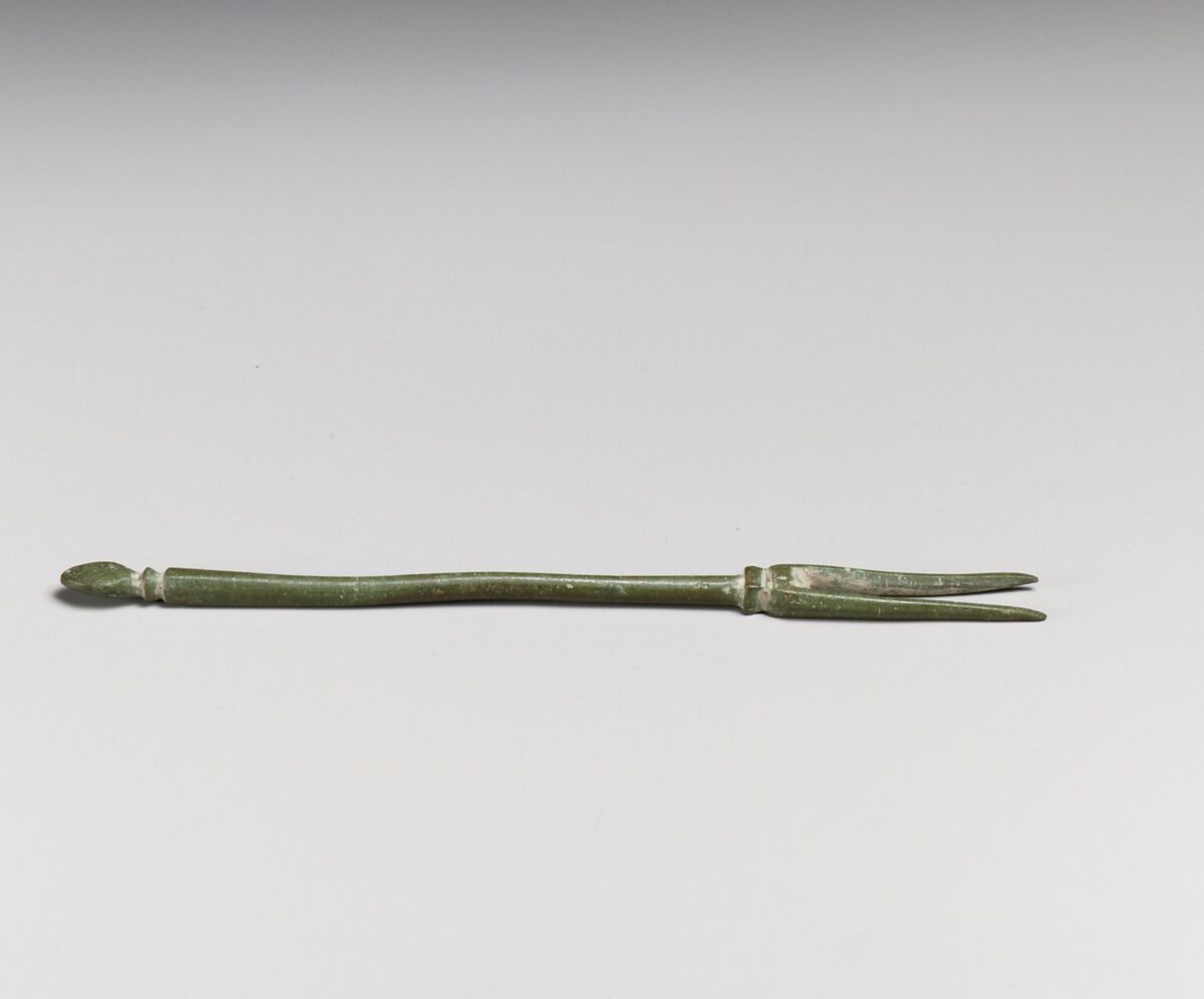 Bronze serving fork, Bronze, Roman 