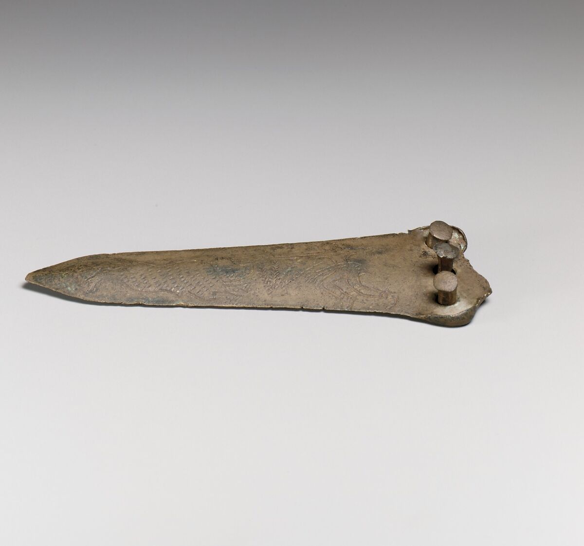 Bronze dagger, Bronze, copper, silver, Minoan 