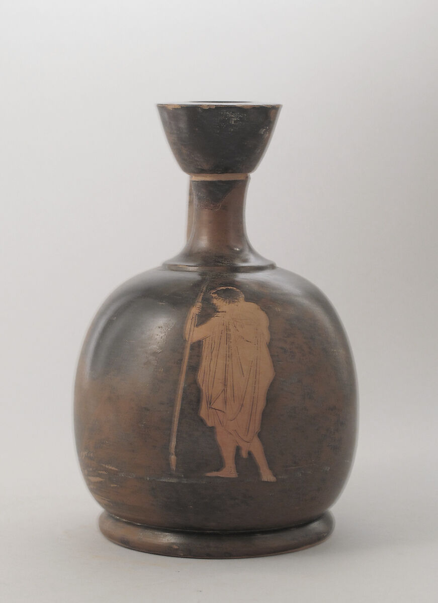 Squat lekythos, Terracotta, Greek, Attic 