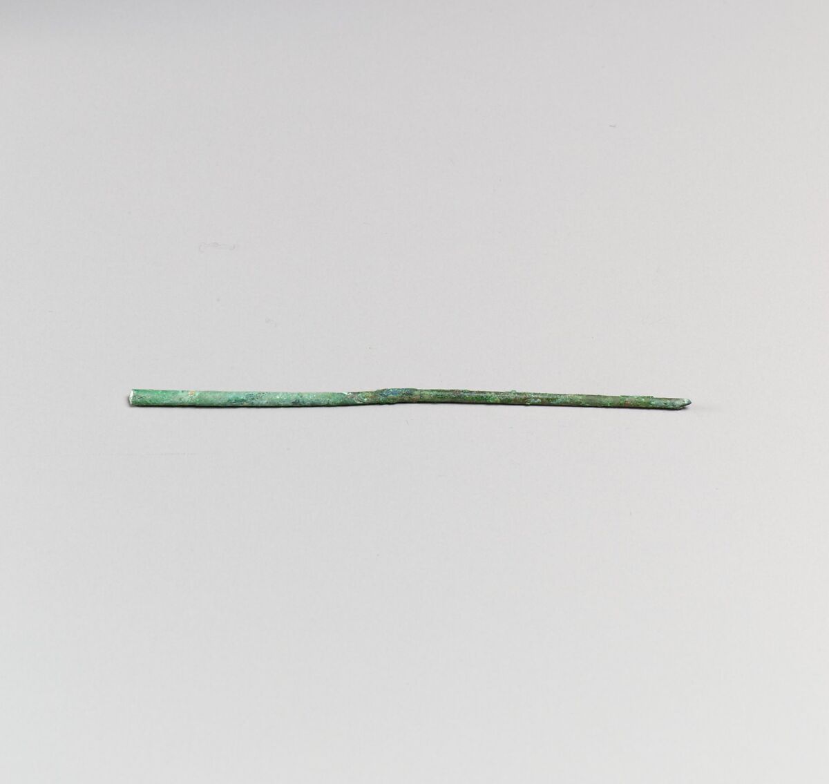 Fibula, serpentine type, Bronze, Etruscan