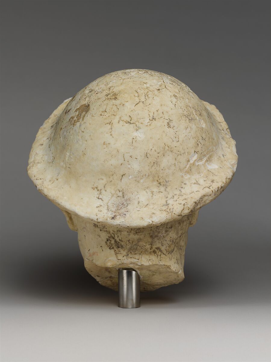 Marble head of an old fisherman, Marble, Roman