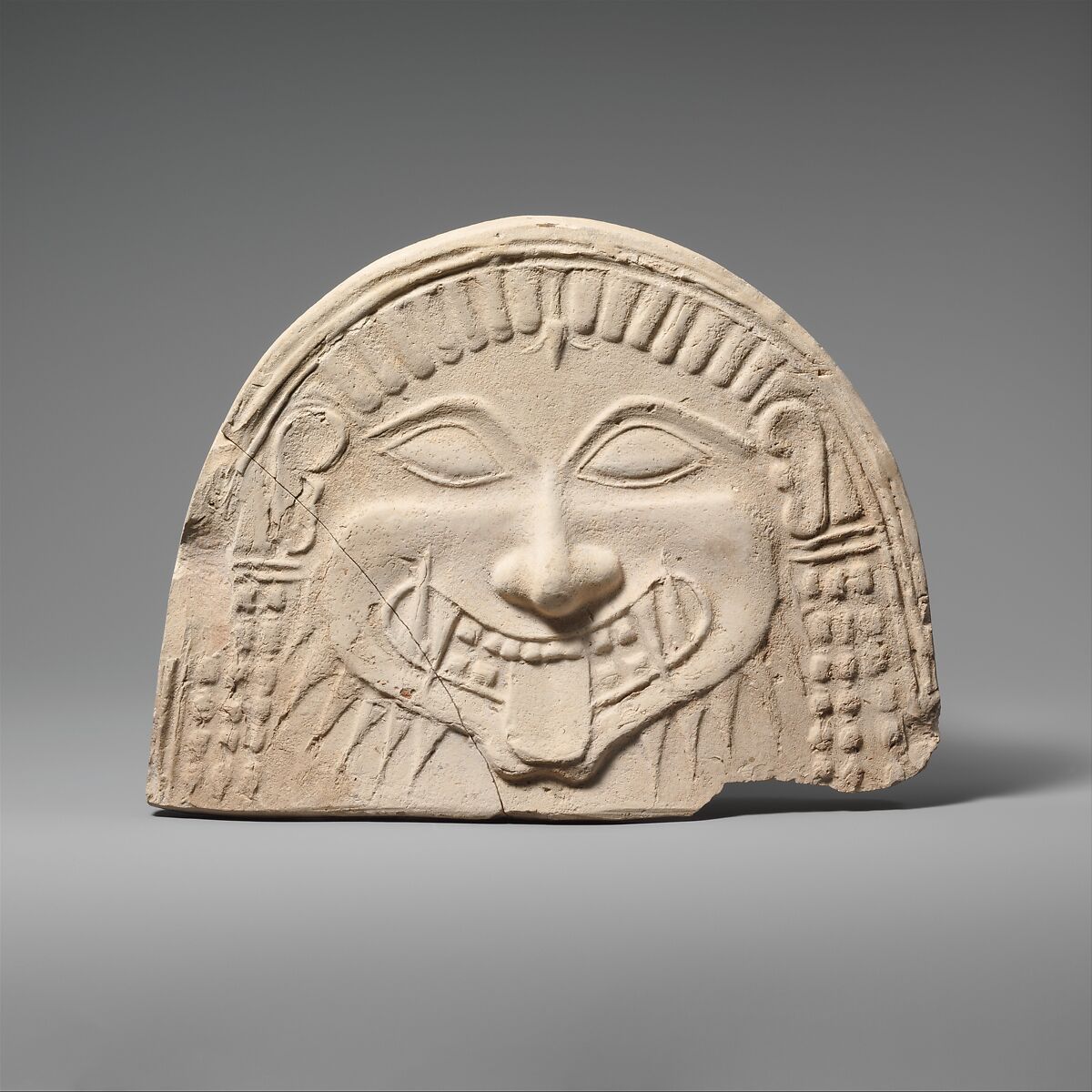 Terracotta antefix (roof tile), Terracotta, Greek, South Italian, Tarentine 