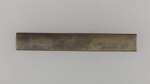 Knife Handle (Kozuka), Copper-silver alloy (shibuichi), gold, Japanese
