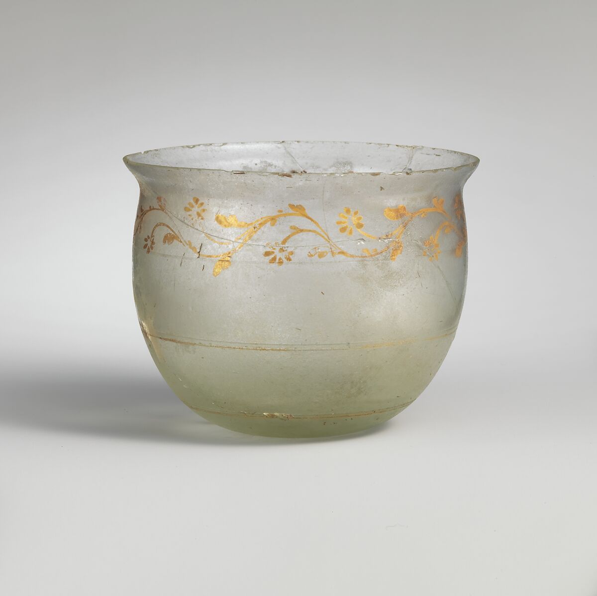 Glass bowl, Glass, Gold, Roman 