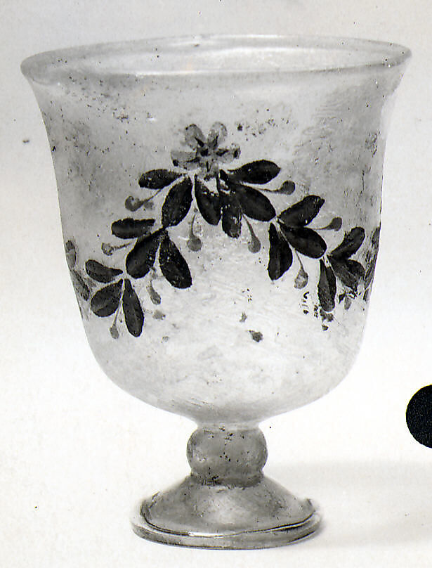 Glass goblet, Glass, Roman