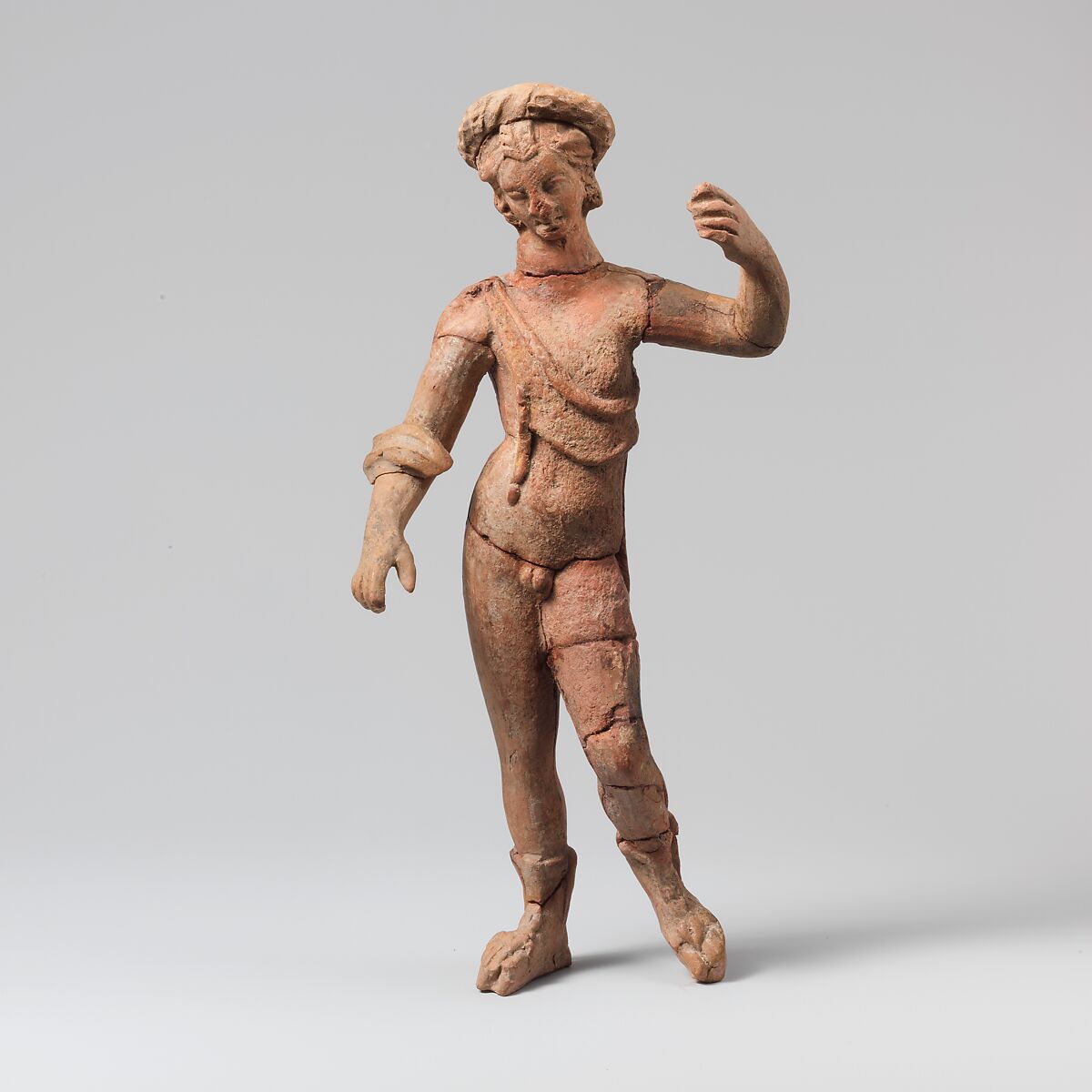 Terracotta statuette of a youth, Terracotta, East Greek 