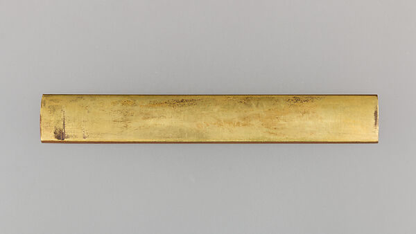 Knife Handle (Kozuka), Copper, gold, copper-gold alloy (shakudō), Japanese