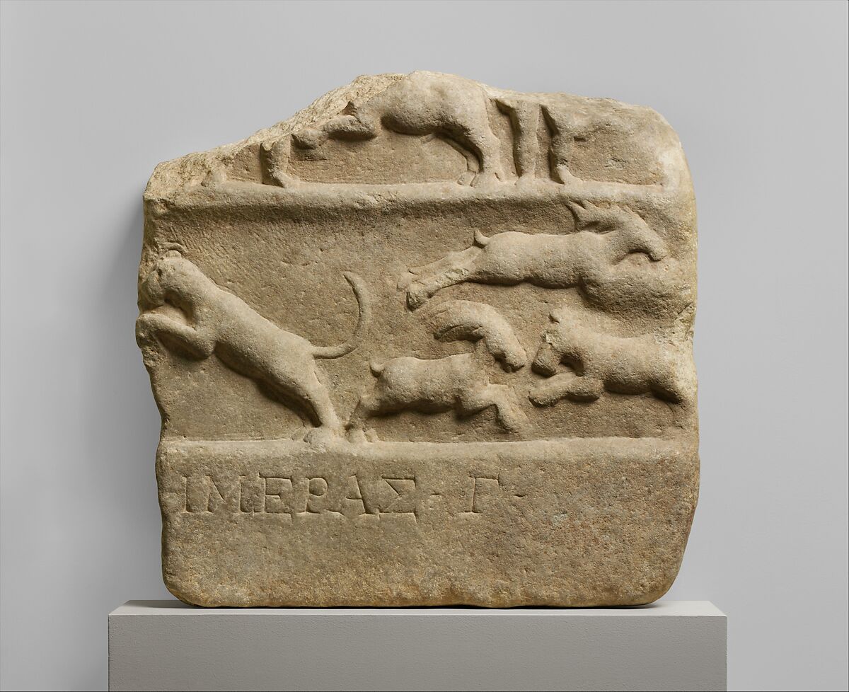 Marble relief fragment