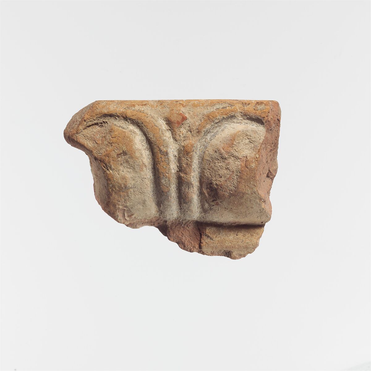 Fragment of a terracotta architectural tile, Terracotta, Lydian 