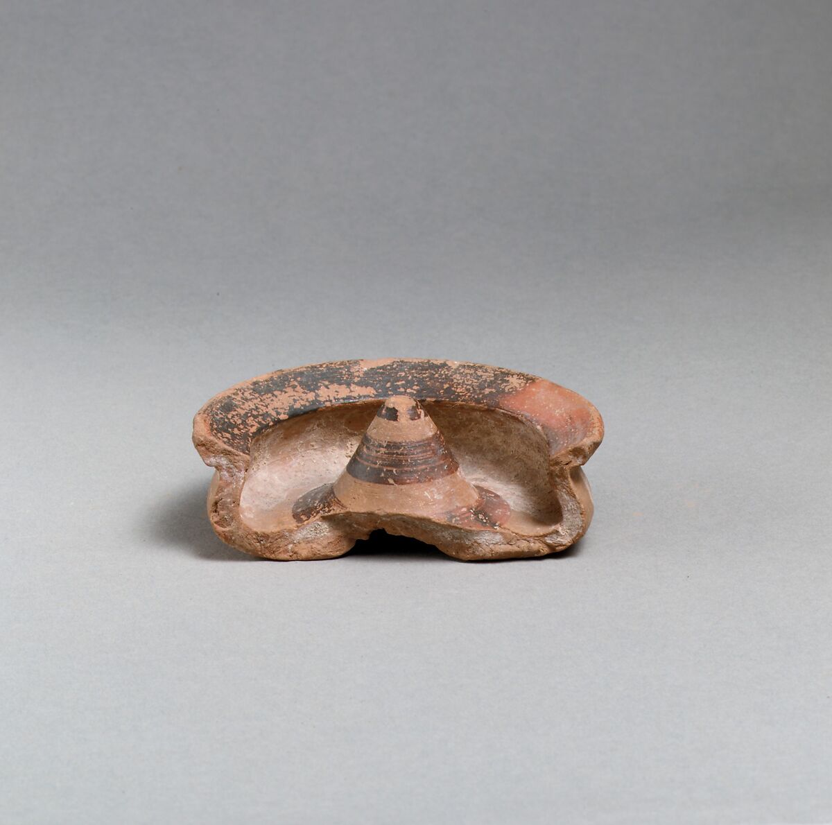 Terracotta lamp fragment, Terracotta, East Greek, Lydian 