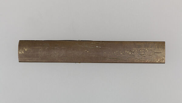 Knife Handle (Kozuka), Nobukatsu (Japanese), Copper-silver alloy (shibuichi), copper-gold alloy (shakudō), silver, gold, Japanese