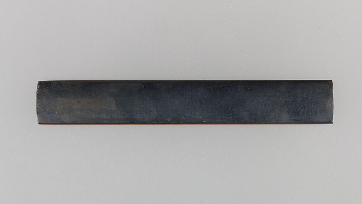 Knife Handle (Kozuka), Copper-gold alloy (shakudō), copper, gold, silver, Japanese
