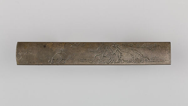 Knife Handle (Kozuka), Hirosada (Japanese), Copper-silver alloy (shibuichi), gold, silver, copper, Japanese
