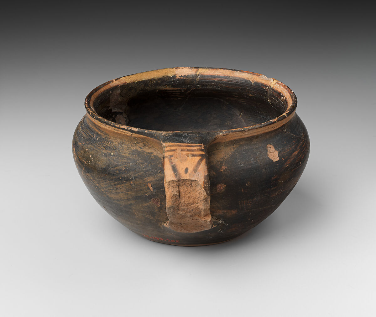 Cup, fragmentary, Terracotta, Greek, Attic