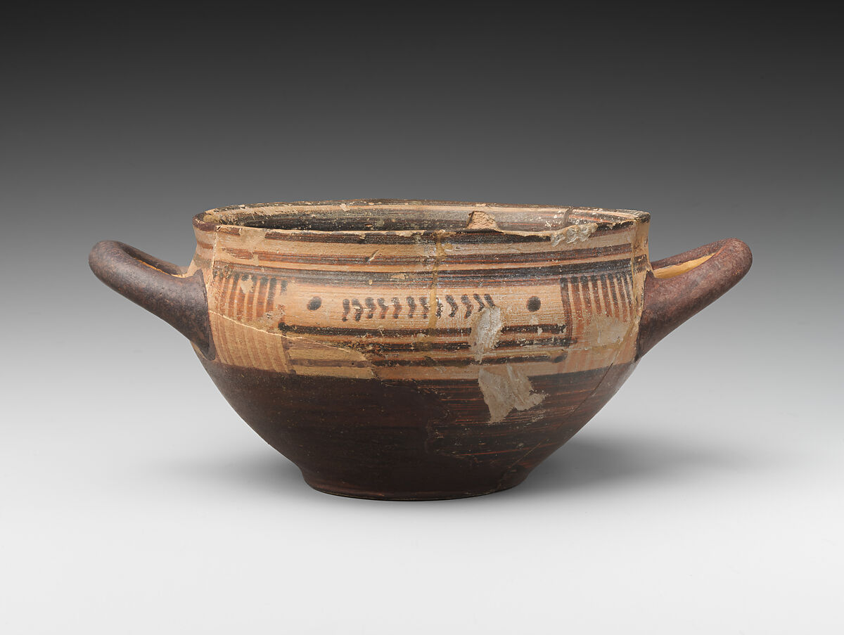 Skyphos, Terracotta, Greek, Attic