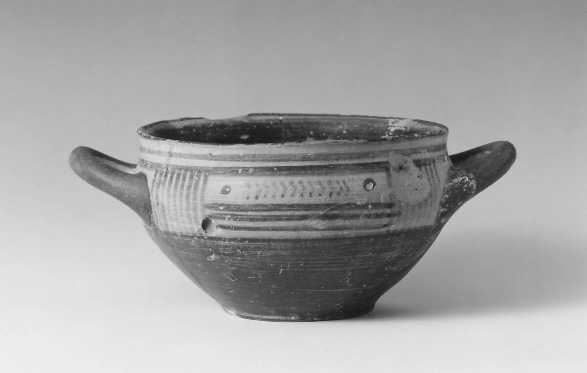 Skyphos, Terracotta, Greek, Attic 