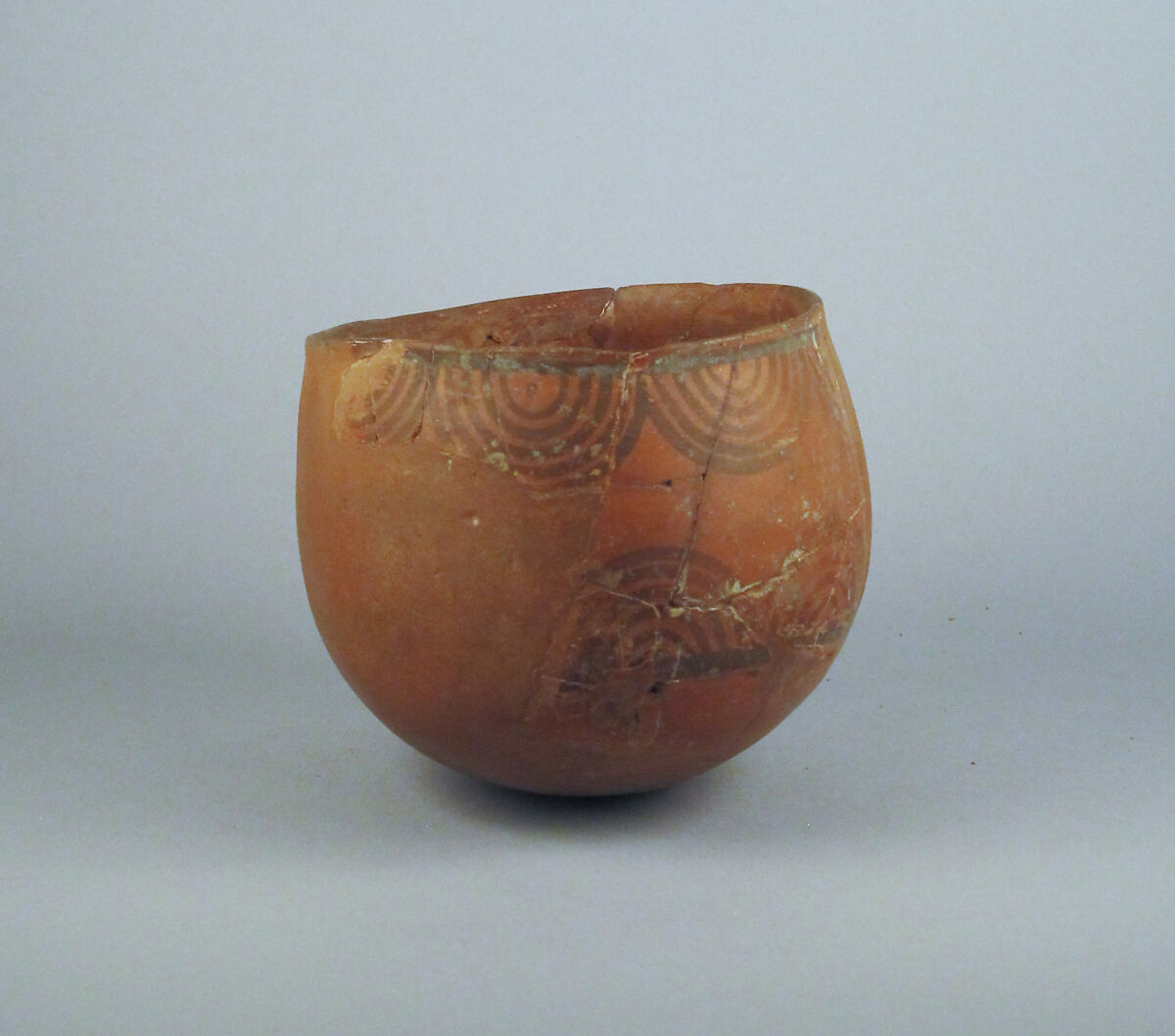 Cup, fragmentary, Terracotta, East Greek/Sardis, Lydian 