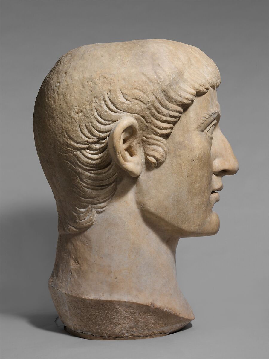 Marble portrait head of the Emperor Constantine I, Marble, Roman