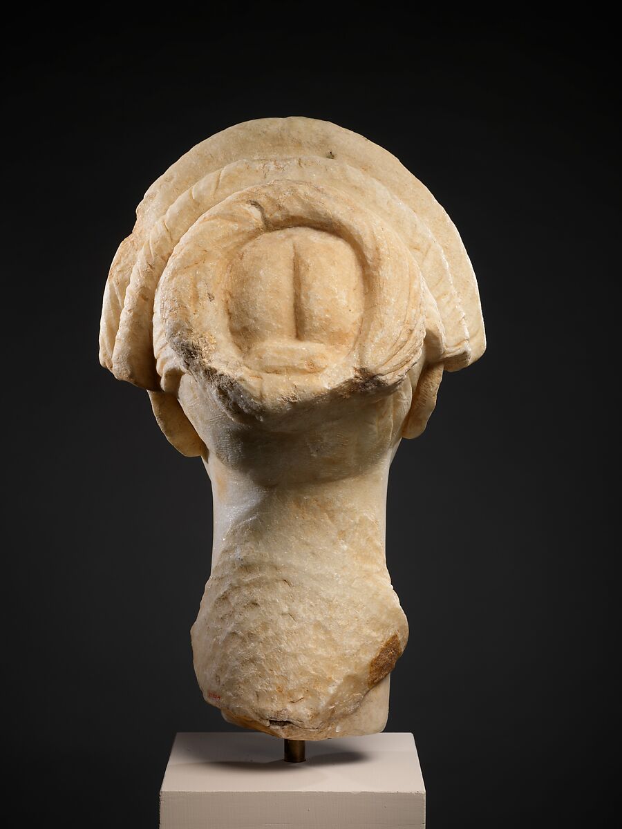 Marble portrait of a young woman, Marble, Roman