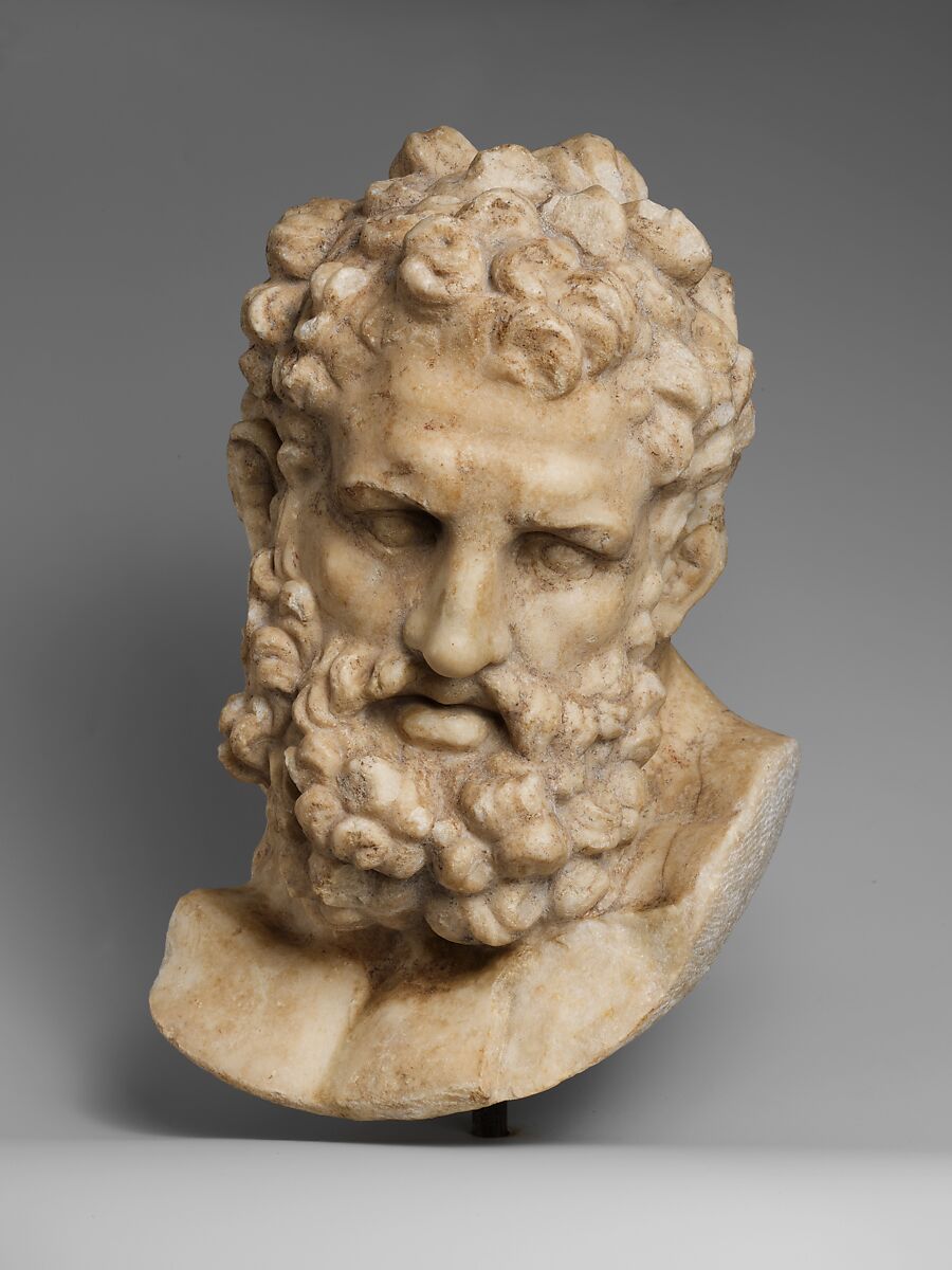 Marble head of Herakles | Roman | Imperial | The Metropolitan Museum of Art