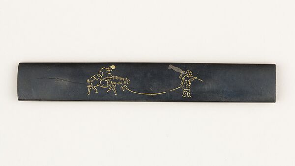Knife Handle (Kozuka), Copper-gold alloy (shakudō), copper-silver alloy (shibuichi), silver, gold, Japanese