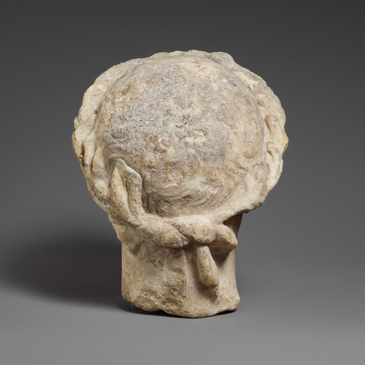 Marble head  of Herakles, Marble, Roman