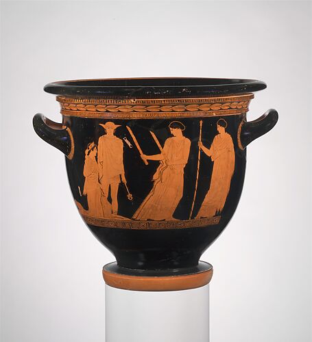 Terracotta bell-krater (bowl for mixing wine and water)