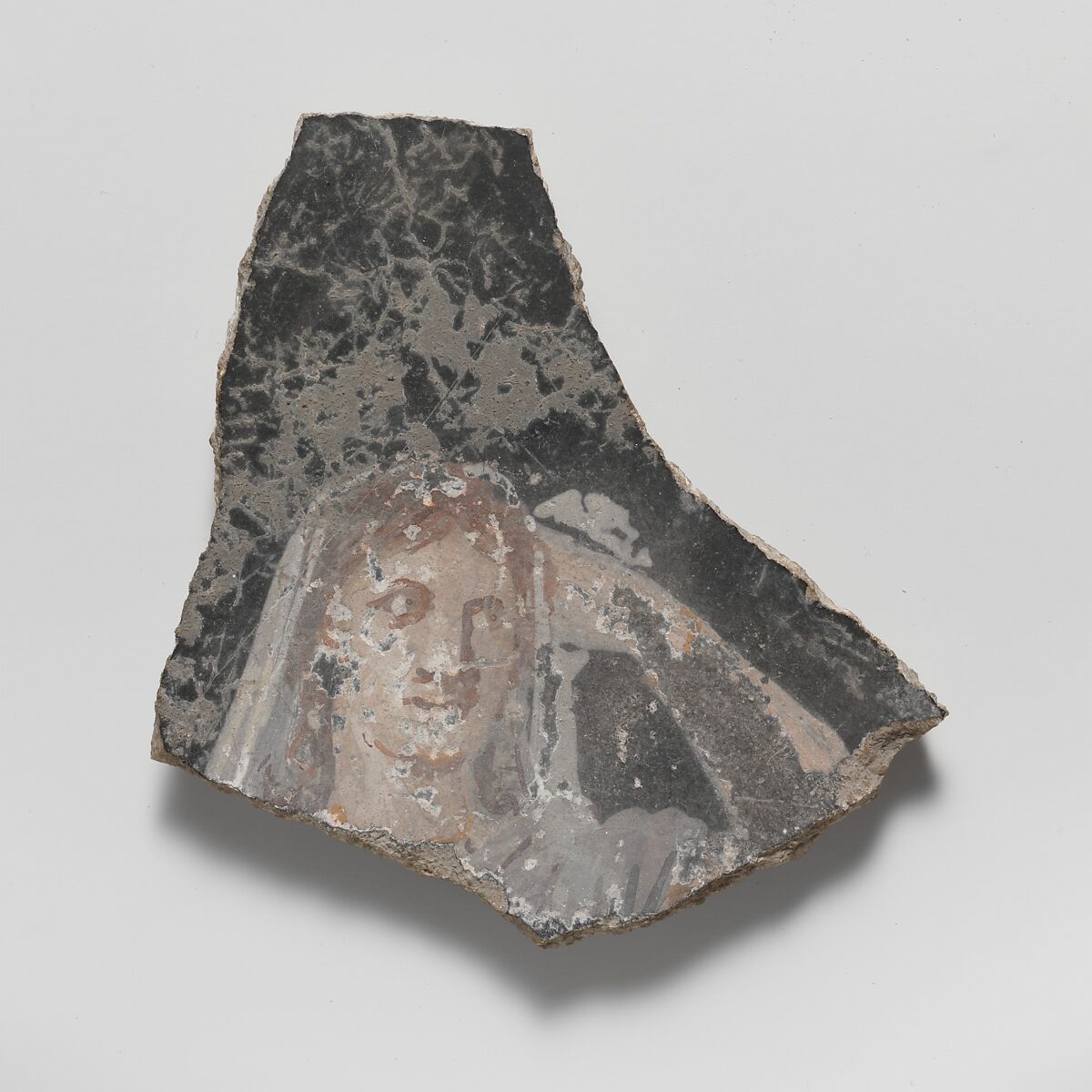 Wall painting fragment, Fresco, Roman 