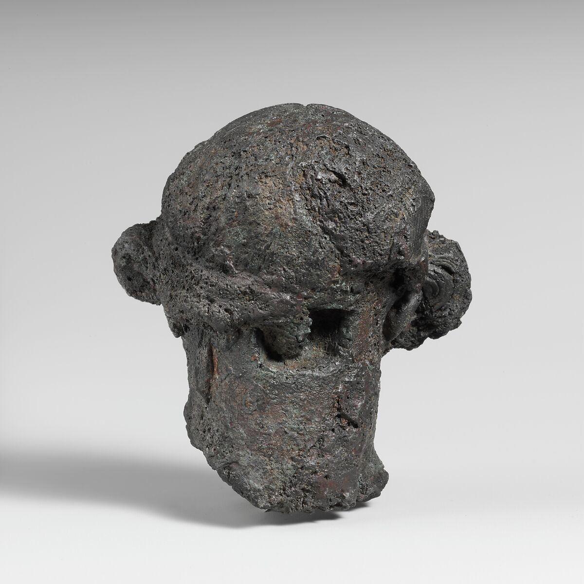 Bronze head of a youth, Bronze, Greek