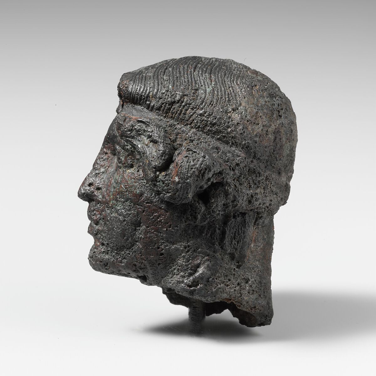 Bronze head of a youth, Bronze, Greek