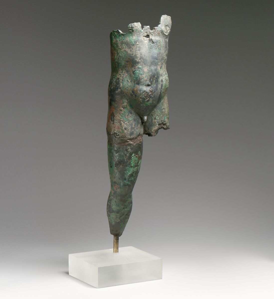 Bronze statuette of a man, Bronze, Greek 