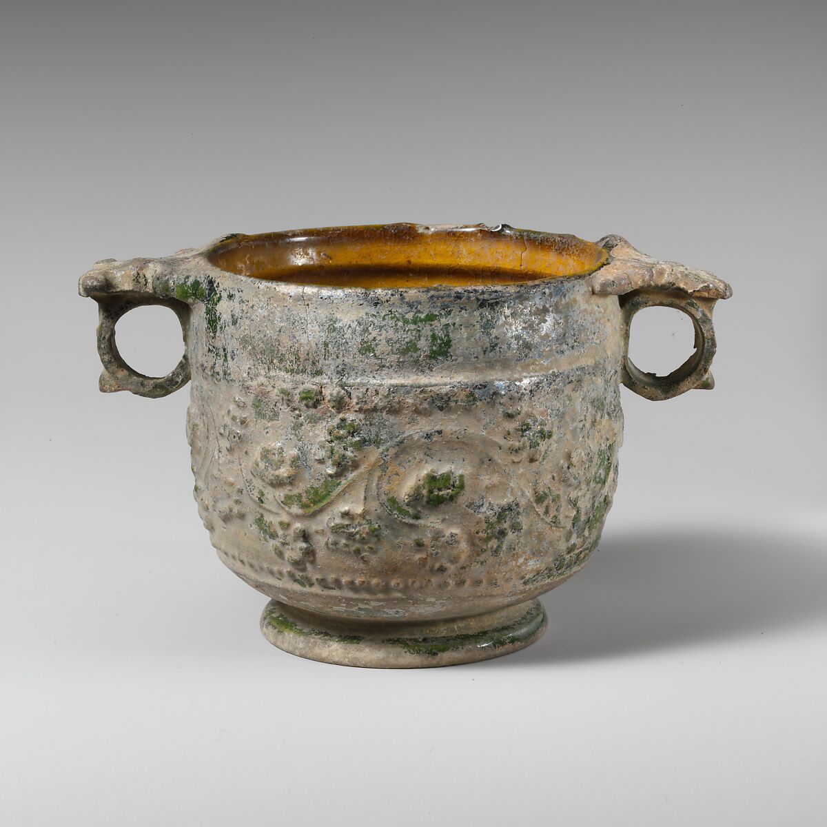 Terracotta scyphus (drinking cup), Terracotta, Roman 